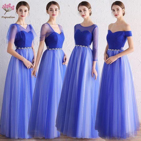

party dresses popodion evening dress formal women elegant long sisters gown pro30052, White;black