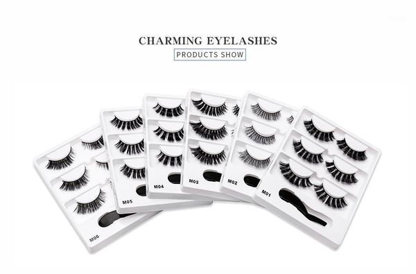 

3d mink false eyelashes natural extension beauty makeup1