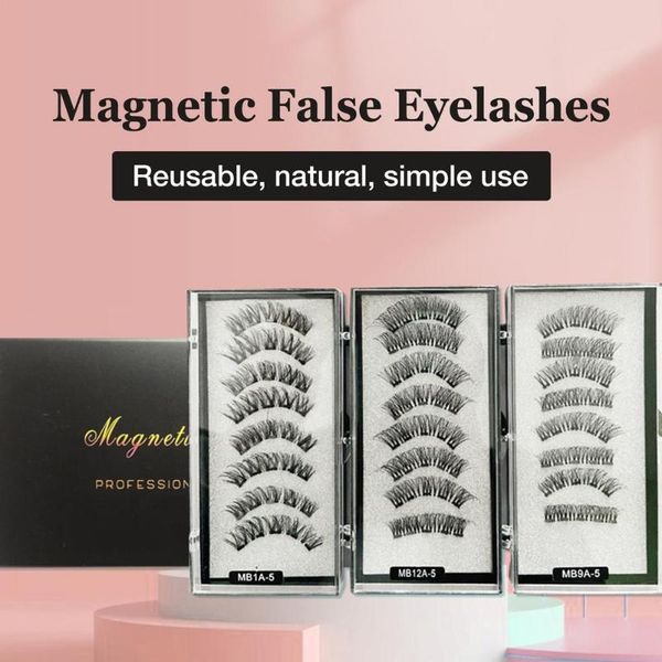 

false eyelashes reusable natural fake lashes magnetic for makeup
