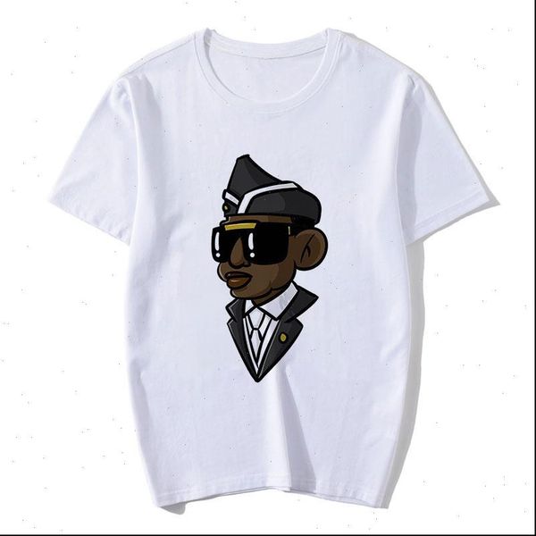 

basic womens t shirt women coffin dance ghana dancing pallbearers awesome cartoon printed casual tee aesthetic clothes, White