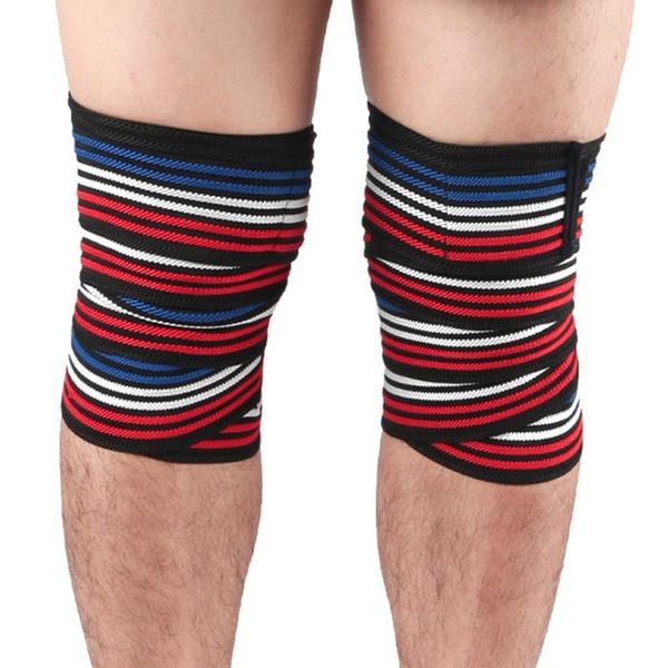 

1pc knee sleeve wrap elastic nylon leg belt protector fitness squat sportswear support for women men elbow & pads, Black;gray