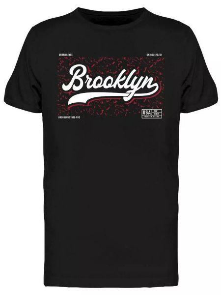 

brooklyn state tee men's -image by shutterstock, White;black