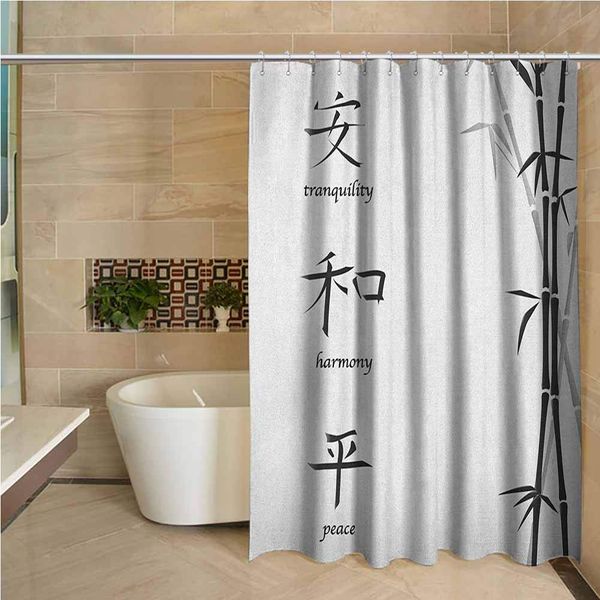 

bamboo bathroom curtain illustration of chinese symbols for tranquility harmony peace with bamboo pattern shower curtain with