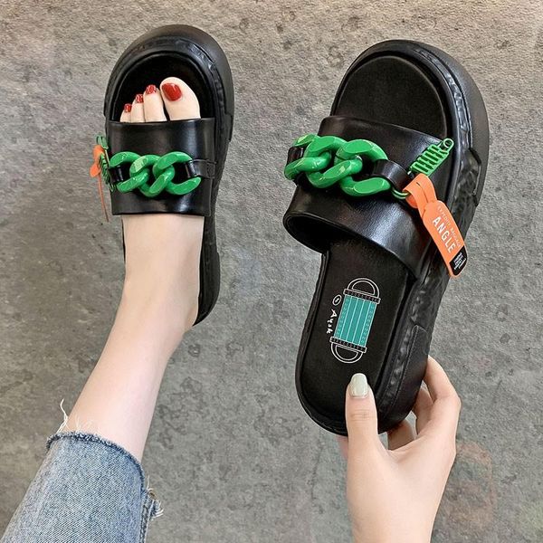 

slippers women's beautiful fashion outdoor summer mueller shoes, Black