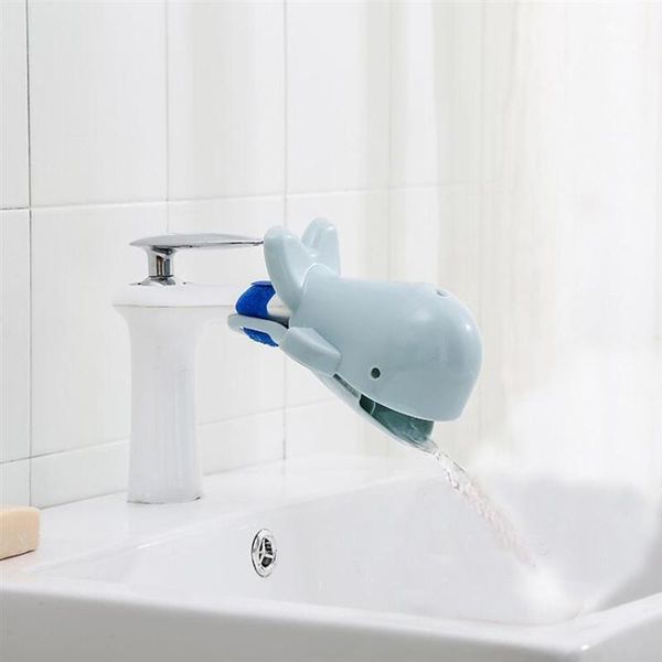 

1pc cute animal dolphin shape water mini faucet extension tap extender for kids children hand washing bathroom bath accessory set