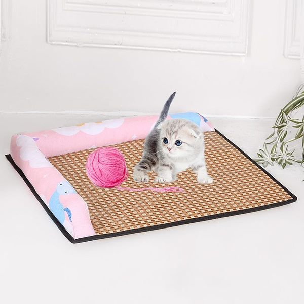 

cat beds & furniture mini breathable ventilation and bite resistance bed removable soft pet sleeper sofa summer cool rest house