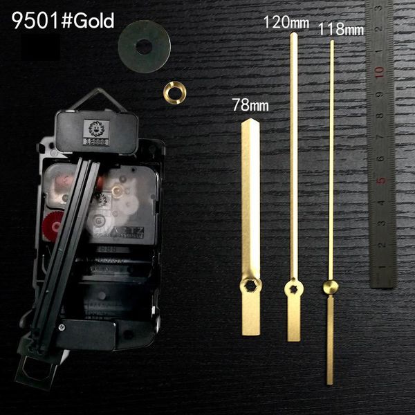 

wall clocks 12888 young town screw in type 4 kinds sweep plastic movement with pendulum 9501 gold hands clock accessory quartz diy kits