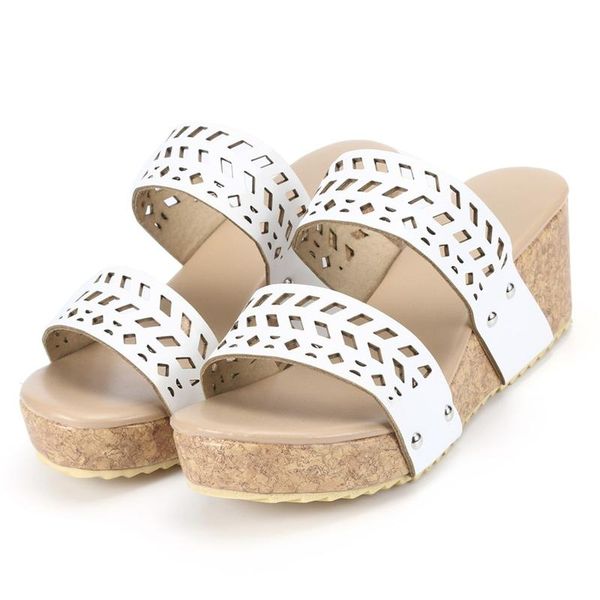 

sandals platform wedges slippers women 2021 female shoes fashion heeled casual slides high heel summer, Black