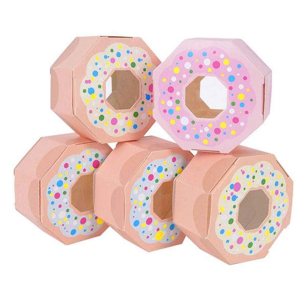 

gift wrap 10pcs donut candy box biscuit package boxes birthday party kids favors wrapping baby shower supply caja caramelos boda