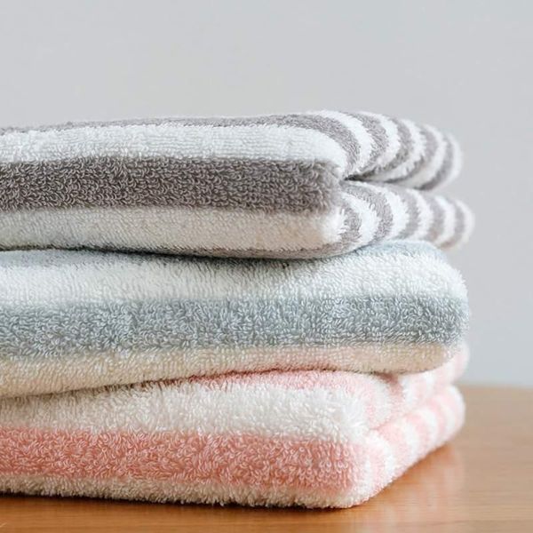 

towel cotton bathroom simple face striped combedable home daily for