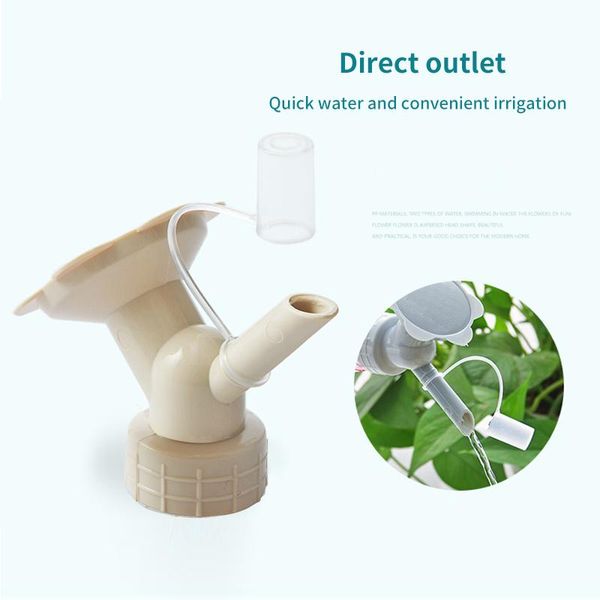 

watering equipments 2 in 1 plastic sprinkler irrigation nozzle flower bottle shower head garden tool