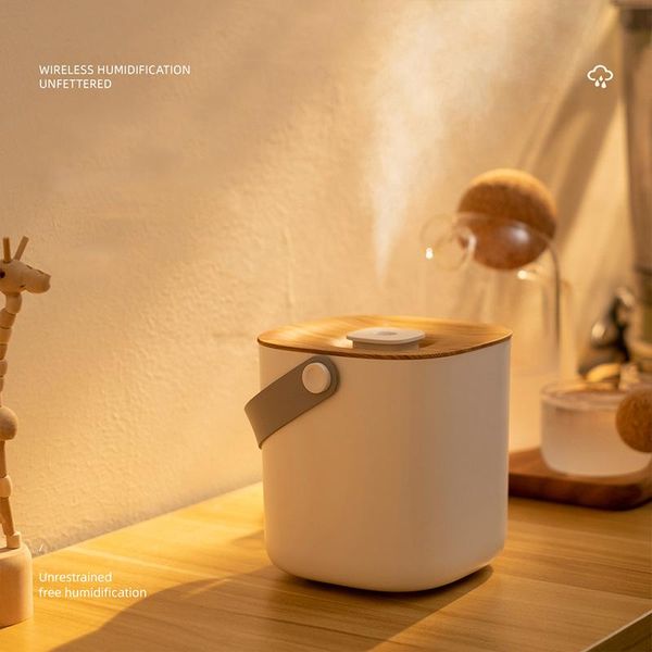 

humidifiers 600ml handheld wireless air humidifier usb portable aromatherapy diffuser rechargeable battery ultrasonic humidificador for home