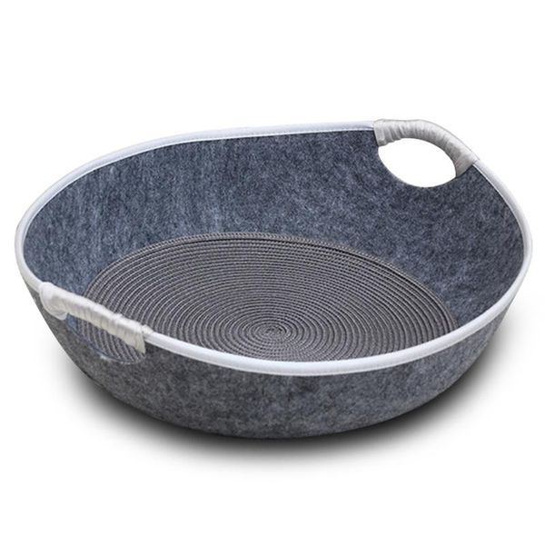 

kennels & pens summer cooling pet basket cozy cat beds house breathable felt washable for puppy kitten kennel supplies sleeping mat