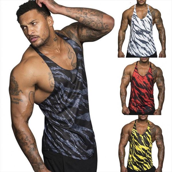 

fashion mens stringer bodybuilding tank gym fitness singlet muscle vest tee shirt, White;black