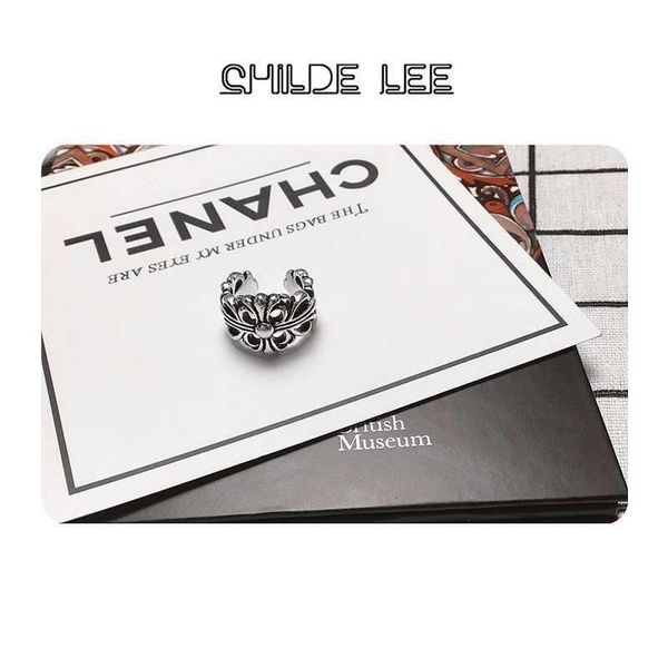 

party favor chrome/hearts rings quan zhilong's same hollow out crow ring fashion trendy men's opening korean punk single