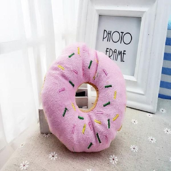 

cute doughnut toy for cats and dogs soundable toys cat
