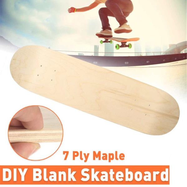 

8inch diy maple blank double concave skateboards natural skate deck board beginnner skateboard wood superior quality skateboarding