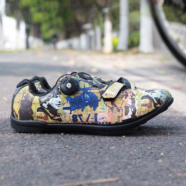 

bicycle riding shoes rubber sole mountain bike cycling footwear, Black