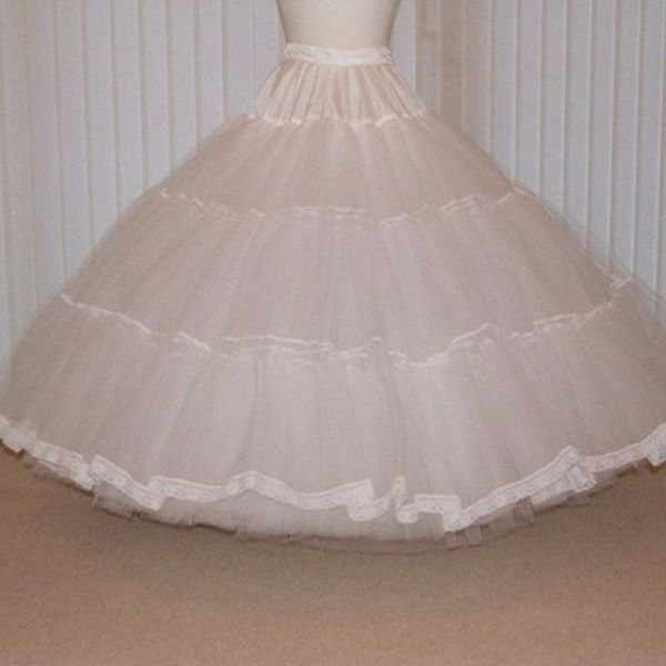 

skirts real image petticoat elastic waistline floor length long maxi skirt super big and puffy tutu petticoats 1950s style, Black