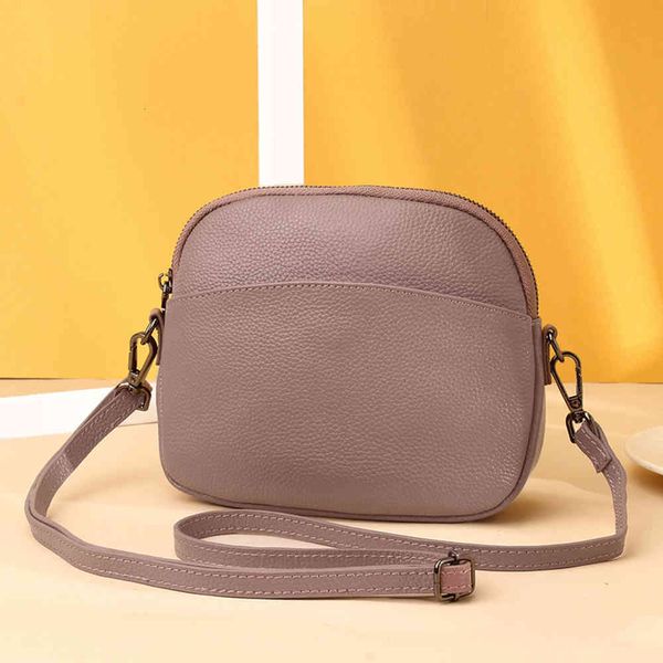 

bag women's bag new 2021 diagonal single shoulder simple large capacity first layer cowhide shell leather