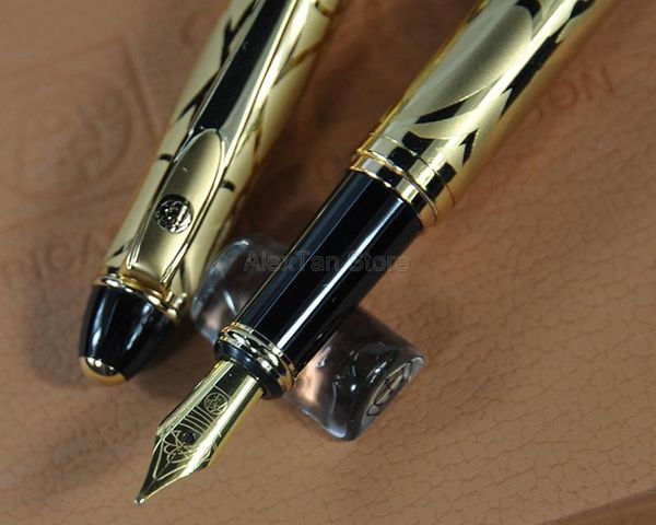 

picasso 901 exquisite fountain pen amorous feeling of paris 18kgp fine nib noble golden for office & school writing pens