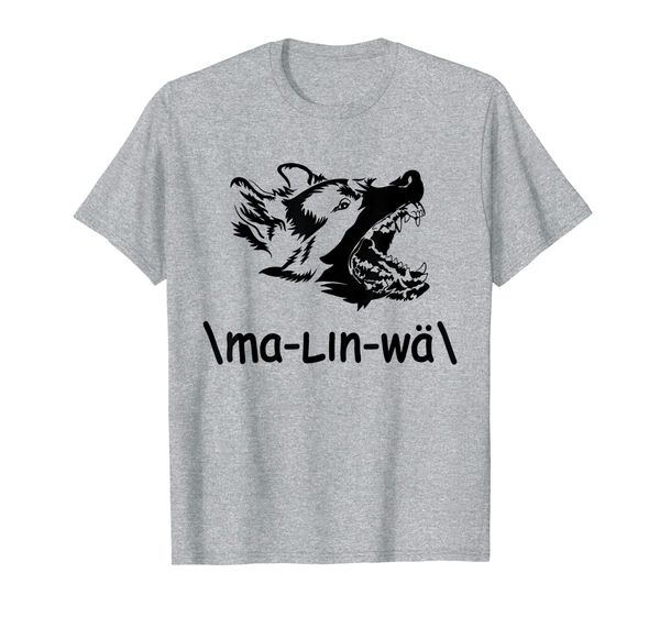 

police k-9 belgian malinois lover proud owner gift t-shirt, White;black