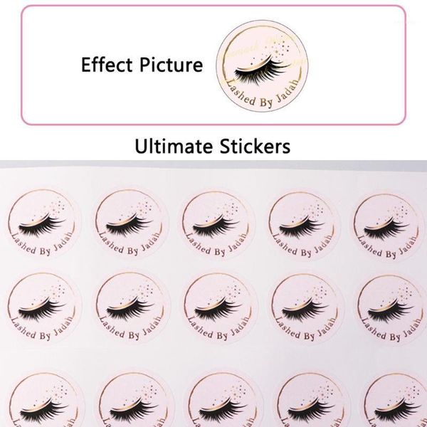

design and print sticker for your eyelash packaging send logo picture before purchase1