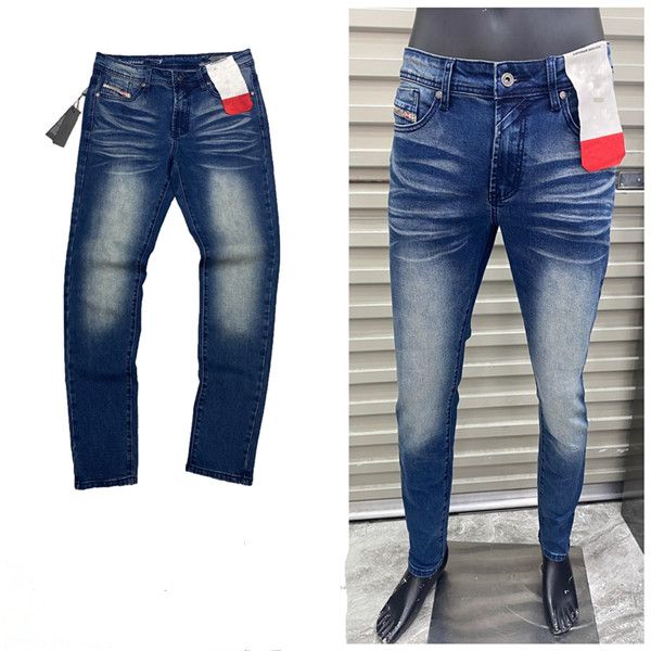 

2022ss mens jeans famous brand bags washed designer slim-leg jean plaid slim light weight stretch denim skinny dyeing black blue cotton js09