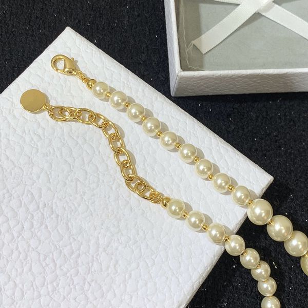 

70% off family letter pearl necklace women's jewelry clavicle chain, Silver