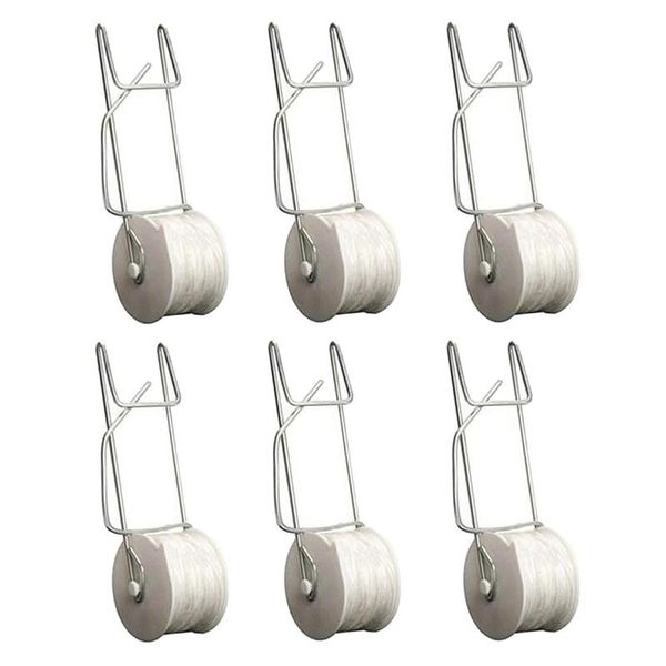 

other garden supplies 6sets indoor outdoor hanging tomato trellis roller hook vegetable support clamps crop with 15m rope flower vine twine