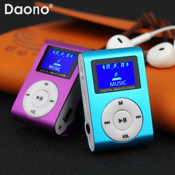 

mini usb metal clip mp3 player lcd screen support 32gb micro sd tf card slot digital music & mp4 players