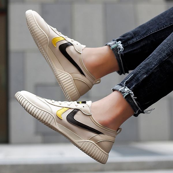 

2021 new spring men casual shoes fashion trend white sneakers men shoes comfort chunky flats shoes popular mens trainers