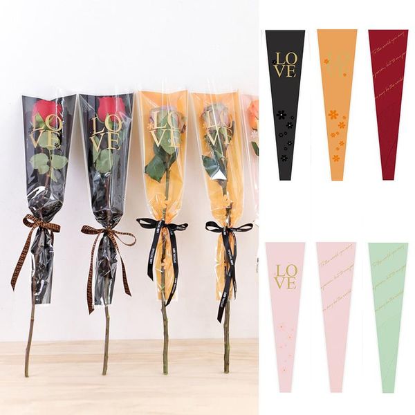 

gift wrap 30pcs/lot festival packaging bag rose branch for bouquet flower