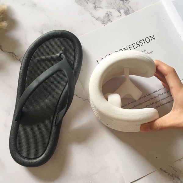 

indoor flip flops men women house slippers woman flip flop for beach shoes soft women's home slippers thong sandals women 210721, Black