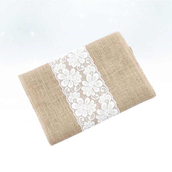 

table cloth 1pc decor lace jute elegant romantic party supplies cover tablecloth desk for wedding home banquet