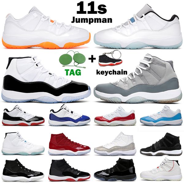 

11s og shoes jumpman 11 mens basketball jubilee 25th anniversary bred concord cool grey cap and gown bright citrus legend blue men women spo