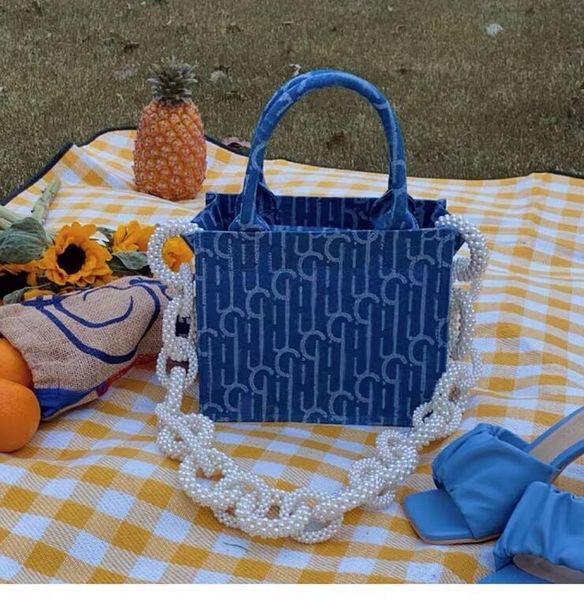 

zhouzhoubao123 crossbody designer handbags bag handbag pearl chain denim tote small large cap women luxurys designers bags 2021 purse wallet