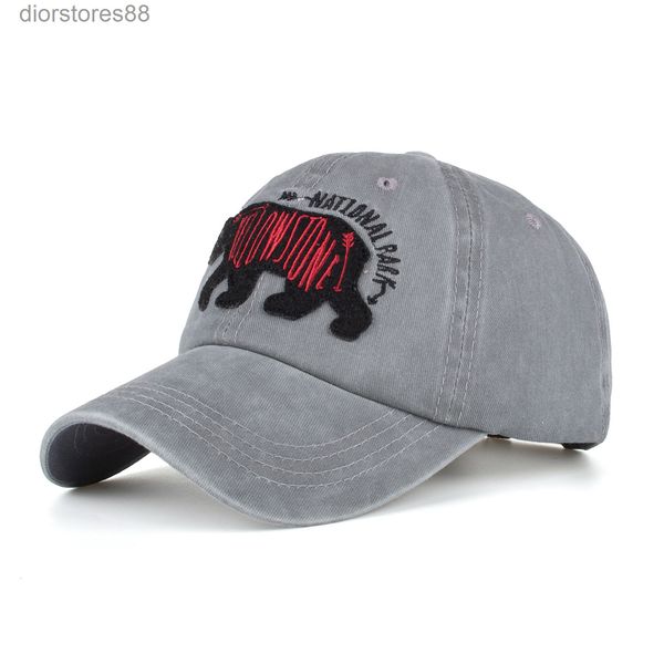 

baseball cap zhongmei spring and summer black bear taped embroidered duck tongue sun b680, Blue;gray