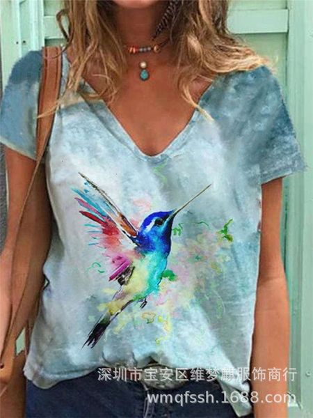 

women's t-shirt 3d digital printing casual short sleeve for women wrz1, White