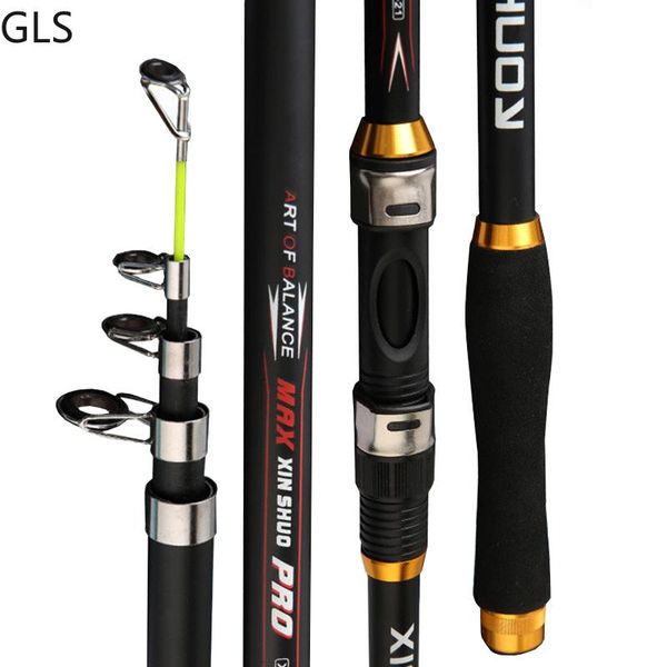 

boat fishing rods spinning rod 2.1m 2.4m 2.7m 3.0m 3.6m frp carbon fiber travel pole