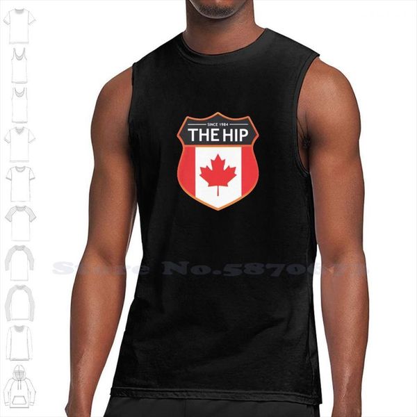 

forever hip summer funny tank sleeveless vest for men women tragically gord the downie, White;black