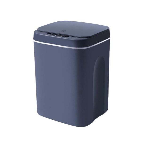 

waste bins home smart sensor square trash can rechargeable small household bin plastic basket bucket for office kitchen bedroom