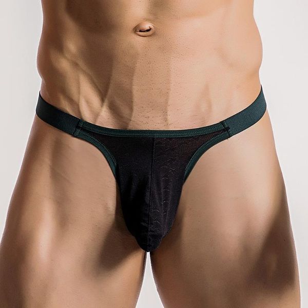 

underpants underwear men's t-back g-string briefs breathable thong erotic lingerie tangas costume male micro bikini panties, Black;white