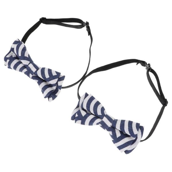 

bow ties 2pcs children's bowtie adjustable bow-knot party clothes accessory, Black;gray