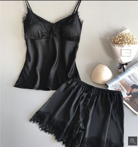 

suspender lingerie two piece skirt suit black silk like temptation, Red;black