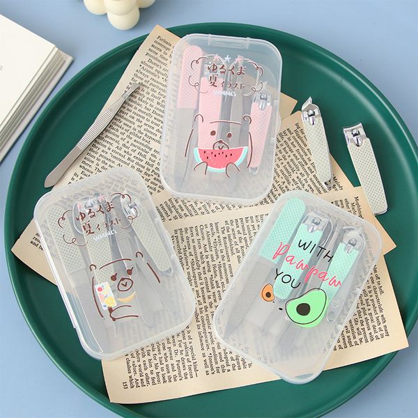 

set small scissors fresh lovely student home korean nail enhancement tools portable nails