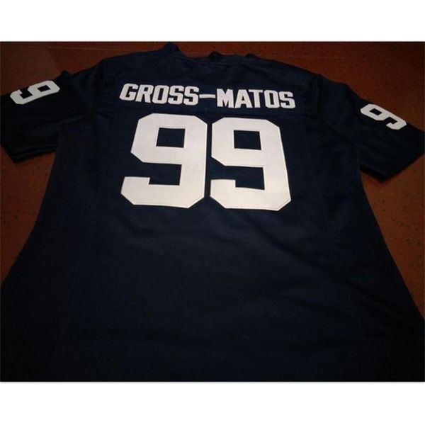 

custom 009 youth women #99 yetur gross-matos penn state nittany lionss football jersey size s-5xl or custom any name or number jersey, Black