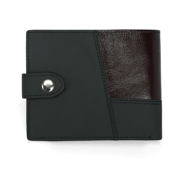 

wallets genuine leather men wallet multi-card holder coin purse with money compartment & pos id window, Red;black