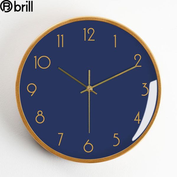 

wall clocks nordic large clock metal living room decoration creative modern silent simple home decor kitchen horloge