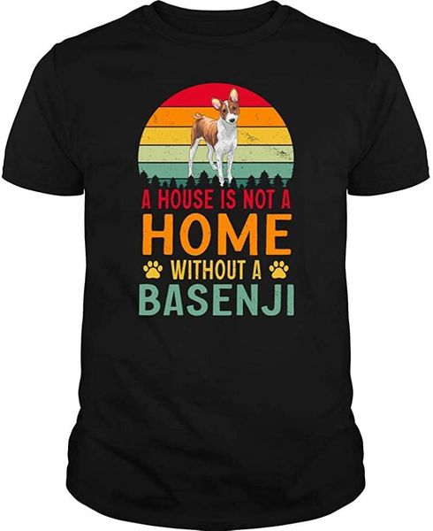 

men's t-shirts a house is not home without basenji tshirt - tee, White;black